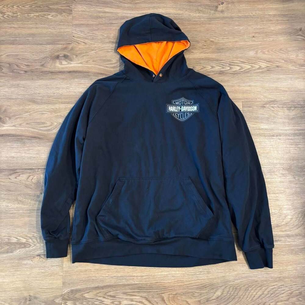 Harley-Davidson Reversible Bar & Shield Eagle Pullover Hoodie